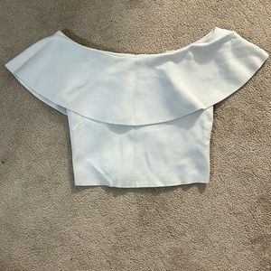 Babaton light blue knit top